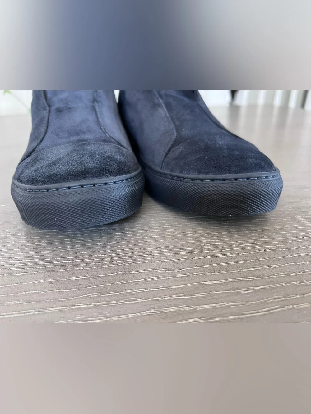 Robert Barakett Men's Slip-On Suede Loafers in Black